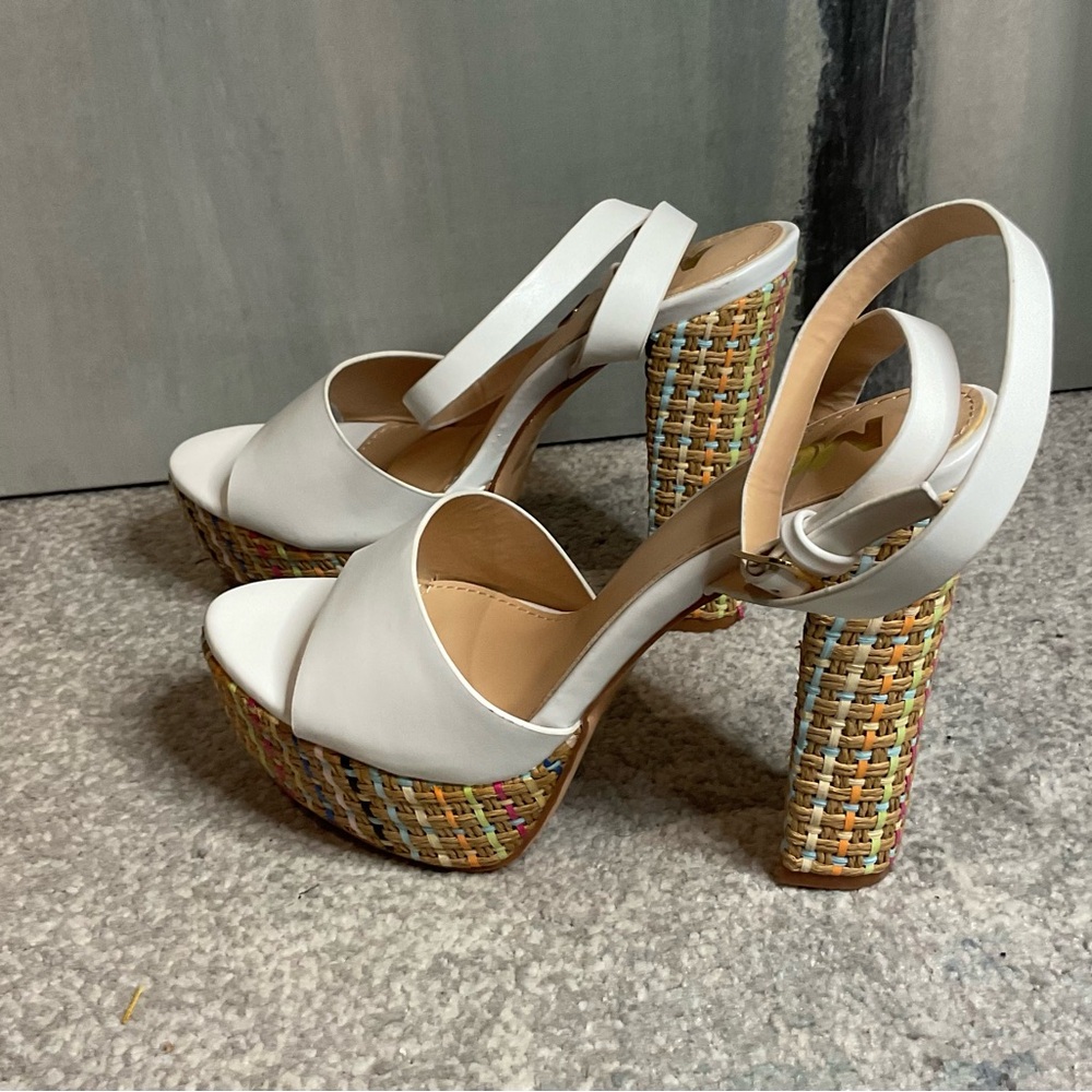 Weslyn Rainbow Raffia Platform Sandals - Size 7 (NWOB) - Picture 6 of 12